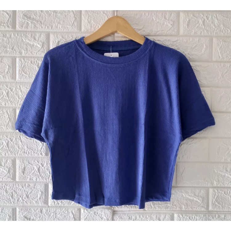 Crop Top เสื้อยืด-Women& 39;s Clothing-Top-Small Crop Top-Crop Top