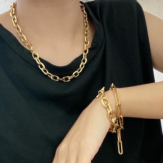 MNB - Thicker chain necklace and bracelet | สร้อยคอและสร้อยข้อมือโซ่งานไทเทเนี่ยม (ขายแยกชิ้น)