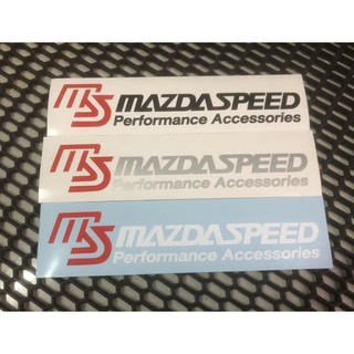 สติกเกอร์ไดคัท Mazdaspeed ไม่สะท้อนแสง  สติกเกอร์แต่งรถ สติกเกอร์ Oracal