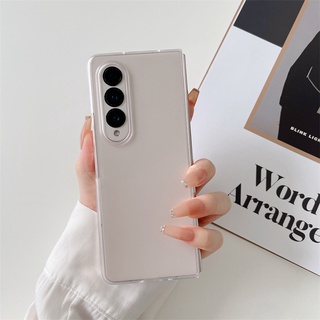 เคสโทรศัพท์มือถือ PC แข็ง แบบพลาสติกใส กันกระแทก สําหรับ Samsung Galaxy Z Fold 4 F9360 Z Fold 4