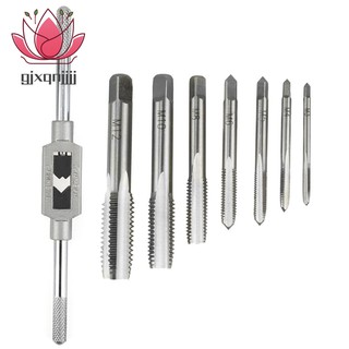 8 in 1 Metric Machine Hand Screw Thread Plug Taps Set