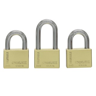 กุญแจคีย์อะไลท์ SOLEX EXTRA45 45 มม. 3 ตัว/ชุด SOLEX 45MM KAEXTRA45/L45 PB KA PADLOCK 3EA/SET