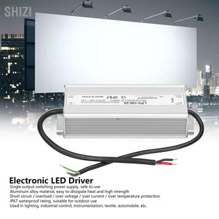 ShiZi สวิทช์พาวเวอร์ซัพพลายกันน้ําเอาท์พุทเอาท์พุทอิเล็กทรอนิกส์ Led Dc24V 100W Lpv‐100`24