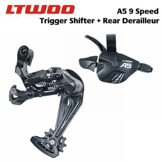 ltwoo A5 1x9 speed ทริกเกอร์ความเร็ว+หลัง derailleurs 9 s สําหรับ mtb compatible with alivio/acer
