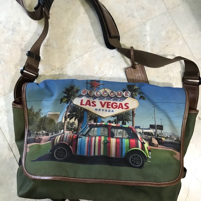 Used Paul Smith Multicolor Mini Las Vegas Flight men bag