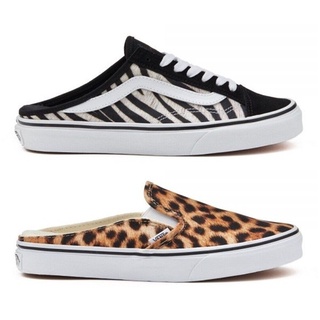 Vans รองเท้าผ้าใบ Style 36 Mule Zebra / Classic Slip-On Mule Leopard (2รุ่น)