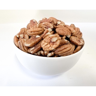 พีแคน ถั่วพีแคน Pecans Nuts แบบดิบ ถุงซิปล็อค (ขนาดสินค้า 500g. / 1kg.)