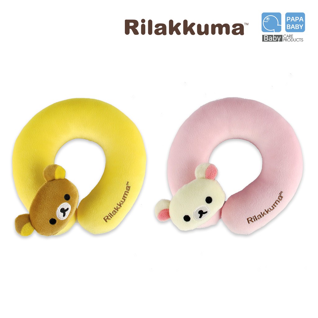 ♞PAPA BABY BY RILAKKUMA หมอนรองคอเด็ก Rilakkuma รุ่น RLK-D02 หมอนรองคอ หมอนเด็ก❦