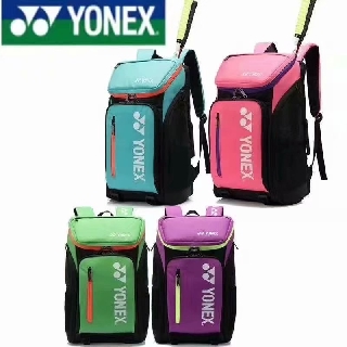 yonex กระเป๋าเป้สะพายหลังใหม่หญิงแบดมินตันกีฬากระเป๋าเป้สะพายหลังสีแฟชั่นแนวโน้ม macaron จุด