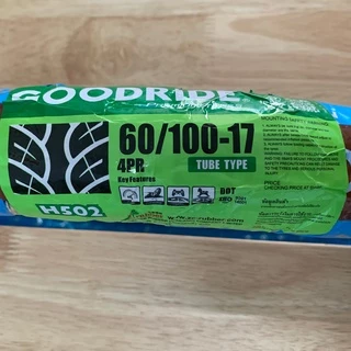 ยางนอก กู้ดไรด์ GOODRIDE H502 TT ขอบ 17" ลายเวฟ110i 60/90-17, 60/100-17, 70/90-17, 80/90-17 ยางนอกมอเตอร์ไซค์
