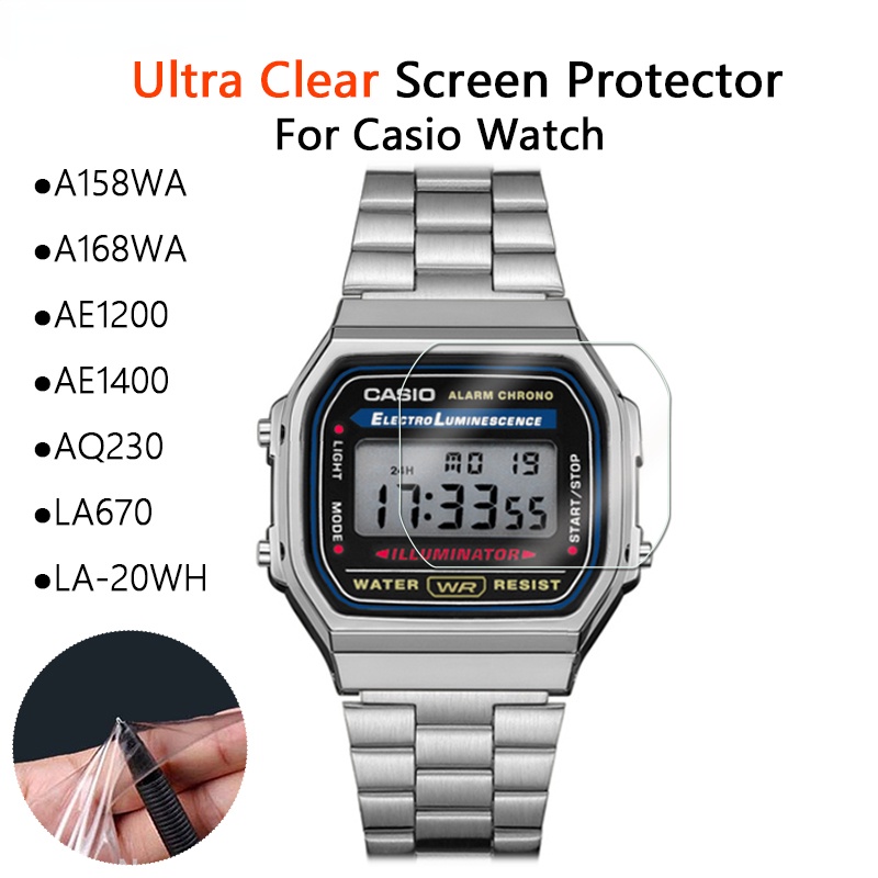 ฟิล์มกันรอยหน้าจอ สําหรับ Casio A158WA A168WA AE-1000WH AE-1400WH AE1200WH A700WA LA-20WH LA680 AQ23