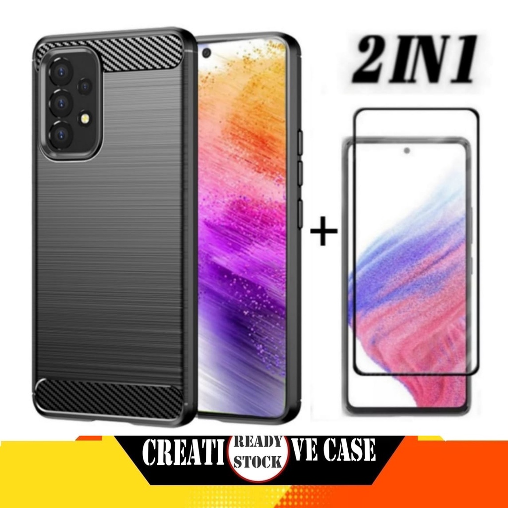 PACKAGE 2 INC 1 Case SAMSUNG GALAXY A73 5G 2022 Edition Super Slim Excellen