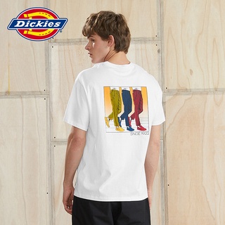 [S-5XL] เสื้อยืด ผ้าฝ้าย พิมพ์ลายโลโก้ Dickies แฟชั่นฤดูใบไม้ผลิ และฤดูร้อน สไตล์คลาสสิก สําหรับผู้ชาย 010275