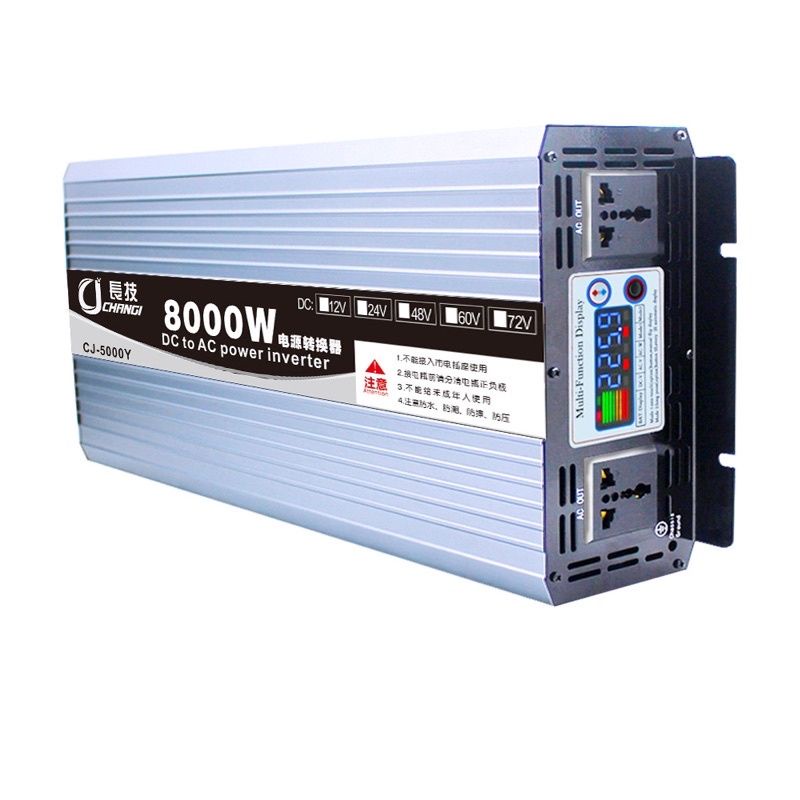 อินเวอร์เตอร์เพรียวซายเวฟ 8000W 12v/24v/48V ตัวแปลงไฟ DC เป็น AC  Pure sine wave inverter โรงงานขายต