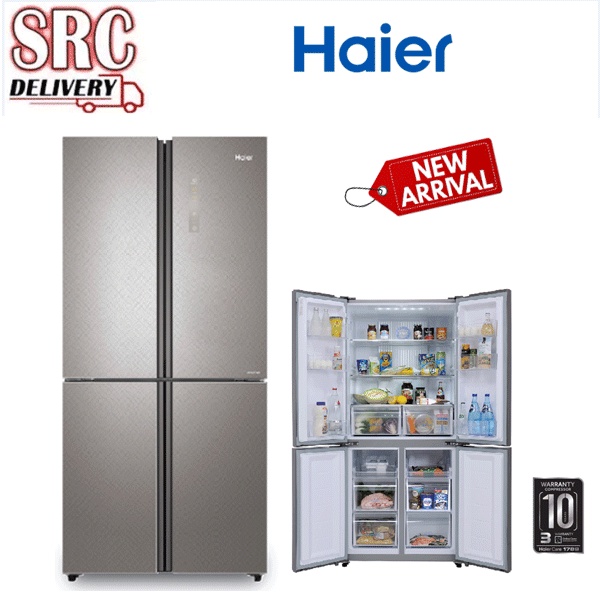 (โค้ดลดดูที่หน้าร้าน) ตู้เย็น 4 ประตู HAIER 16.3 คิว รุ่น HRF-MD456 GD New color Limited Edition