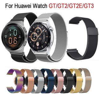 22mm Huawei Watch GT 3 Smartwatch strap Magnetic Loop Wristband for Huawei Watch GT GT 2 GT 2e 46mm Smart Watch Metal Strap