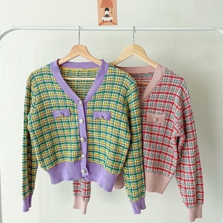 Penelope Knit Cardigan เสื้อกันหนาว เสื้อคลุม แขนยาว เสื้อไหมพรม พร้อมส่ง