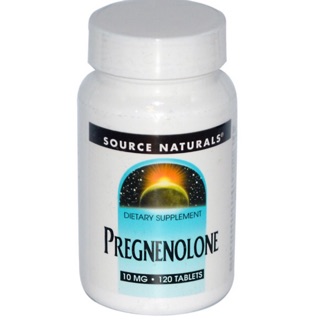 เพรกนิโนโลน, Pregnenolone  10mg หรือ25mg ช่วยสร้างฮอร์โมน 120เม็ด