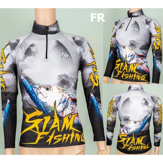 เสื้อตกปลา,ปั่นจักรยาน FR Black Gold SIAM Fishing ป้องกันแสง UV