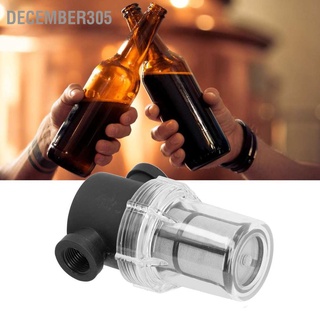 December305 Beer Inline Filter Strainer for Home Brewing 150 Micron 80 Mesh Water and Filtering
