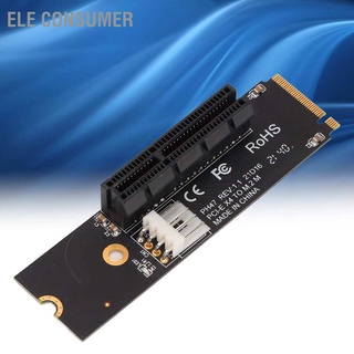 Ele อะแดปเตอร์การ์ดไรเซอร์ Ngff M.2 เป็น Pcie X4 พร้อมไฟแสดงสถานะ Led สําหรับขุดบิตคอยน์