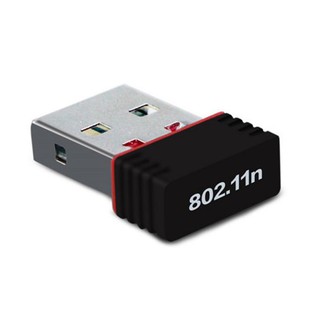 ﻿150Mbps 802.11n Nano Wifi USB Dongle USB Wireless Direct Support Soft AP Set Top Box/IPTV/RPI(Black) - intl