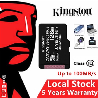 Kingston การ์ดหน่วยความจํา Micro SD Class 10 100MB s 16GB 32GB 64GB 128GB TF สําหรับโดรน กล้องวงจรปิด Dashcam