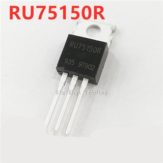 10pcs 5pcs RU75150R ทรานซิสเตอร์ Ru75150R To - 220 Ru 75150 To220 N - Channel 148 A / 75 V 10 ชิ้น 5ชิ้น