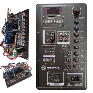 Super Quailty AC 12/110V/220V Digital Bluetooth Stereo 150W Amplifier Board  for 6-18 Inch Speaker with Dual Microphone Guitar Input คณะกรรมการเครื่องขยายเสียง