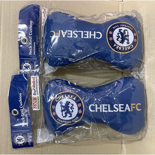 หนังPVC.หมอนรองคอในรถ ลาย#CHELSE FC. /แพ๊คคู่ ลิขสิทธิ์แท้