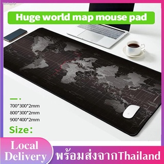 แผ่นรองเมาส์ ลายแผนที่โลก แผ่นรองเมาส์สำหรับเล่นเกมขนาดใหญ่ World Map Mouse Pad  Large Gaming Mouse Pad Big Computer Mou