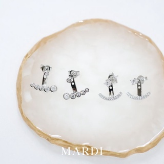 Mardi Jewelry ต่างหูเงินแท้ 925 Little Earjackets