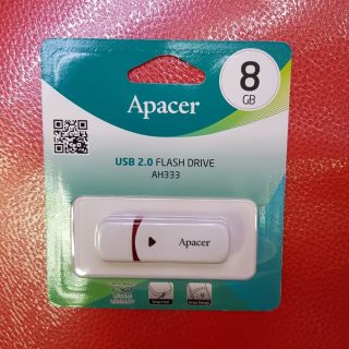 ไดร์ 8 GB ยี่ห้อ Apacer รุ่น  AH333 ของแท้จากบริษัทประกันตลอดชีพ