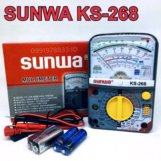 SUNWA KS-268 Multimeter มัลติมิเตอร์เข็ม มิเตอร์วัดไฟแบบอนาล็อก