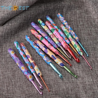 9pcs/set Soft Pottery Knitting Needles Crochet Weave Sewing Household DIY Craft Tools Accessories