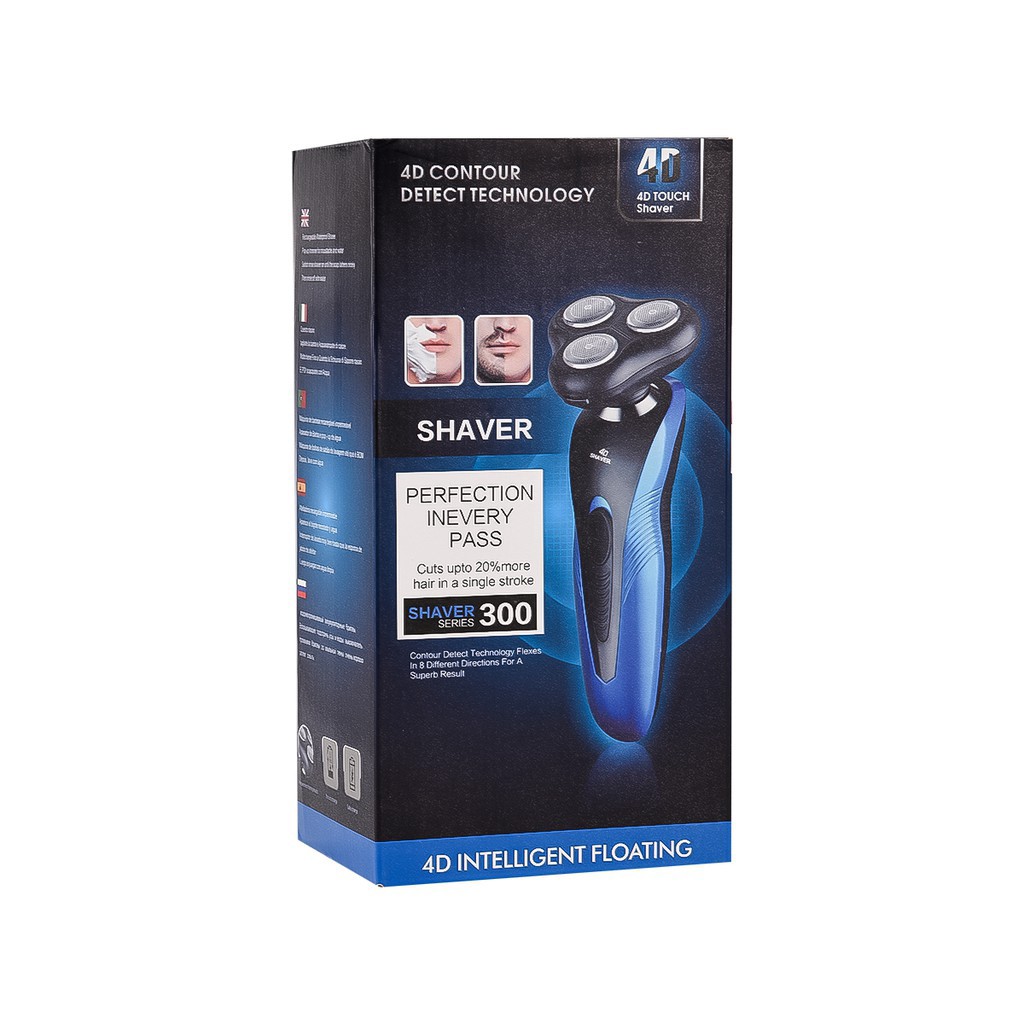 0020 พร้อมส่ง! เครื่องโกนหนวดไฟฟ้า shaver 4d intelligent floating กล่องชำรุดนิดหน่อย ไม่มีผลกับสินค้