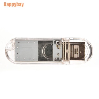 (Happybay) พวงกุญแจโคมไฟ สวิตช์สัมผัส Led 3 ดวง Usb ขนาดเล็ก