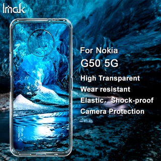 Original Imak Casing Nokia G50 5G Transparent Soft TPU Case Clear Silicone Shockproof Back Cover