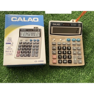 เครื่องคิดเลข Calao CL3300 คิดเลข 12 หลัก ขนาดใหญ่ Big size หน้าจอใหญ่พิเศษ ปุ่มกดลื่น ไม่มีสะดุด