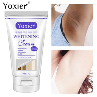 Yoxier ไวท์เทนนิ่งครีม ให้ความชุ่มชื้น บํารุง ซ่อมแซม ปรับปรุงข้อเท้า ข้อศอก เข่า ร่างกาย หมองคล้ํา เพิ่มความกระจ่างใส ดูแลผิวอาร์บูติน 50 กรัม