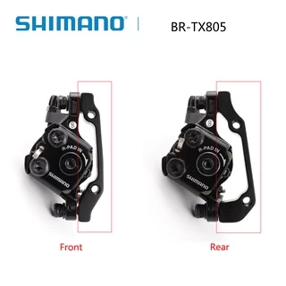 Shimano Tourney TX805 คาลิปเปอร์ดิสก์เบรกพร้อมแผ่นเรซินด้านหน้าด้านหลังเบรค MTB ดิสก์เบรกกลอัพเกรดสําหรับ m375