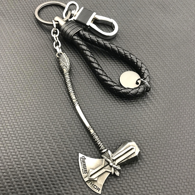 พวงกุญแจราคาถูก Avengers 3 Keychain Thor's Hammer Tomahawk Keychain ...