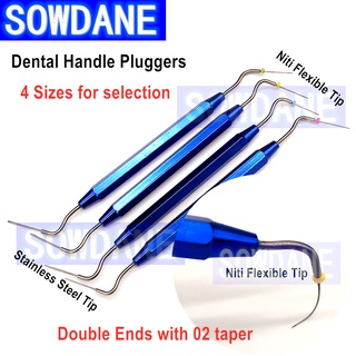 2 pieces Dental Hand Plugger NITI Tip Flexible Dentist Endodontic Instruments Fill Obturation Endo Materials Spatula Too