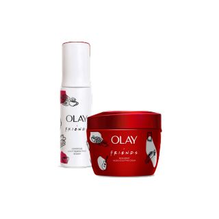 [แพคคู่] OLAY โอเลย์ Regenerist เดย์ครีม 50 กรัม + Luminous Essence เซรั่ม 30มล [Olay x FRIENDS Edition]