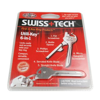 [🚚ส่งไว] พวงกุญแจอเนกประสงค์ Swiss+Tech Utili Key 6 In 1