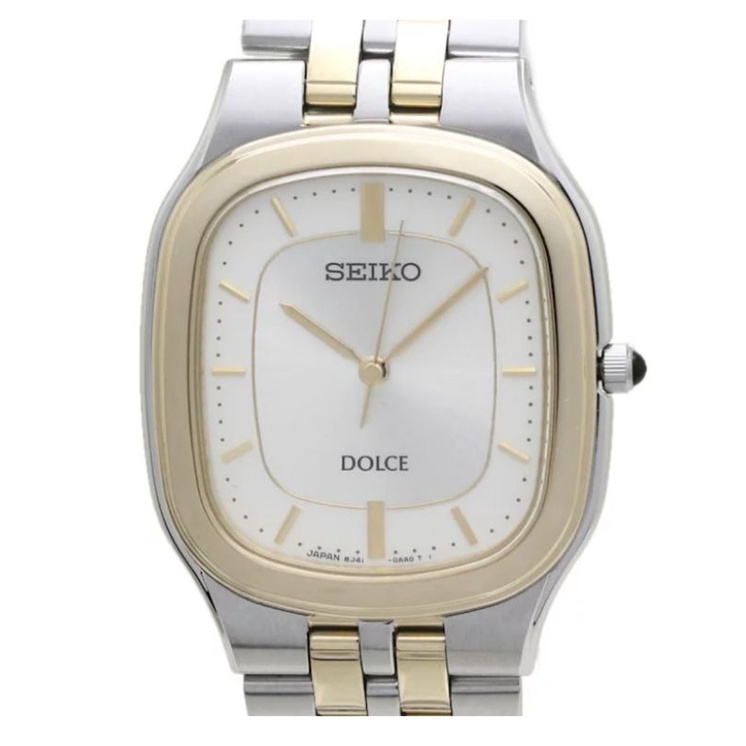SEIKO DOLCE 8J41 OAAO Quartz Watch Vintage มือสอง หายาก ของแท้ 100%