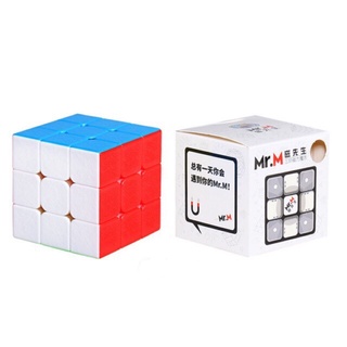 รูบิค Rubik 2x2 3x3 4x4แม่เหล็ก ShenShou Mr.M Stickerless แกนแม่เหล็ก หมุนลื่น  สีไม่ลอก