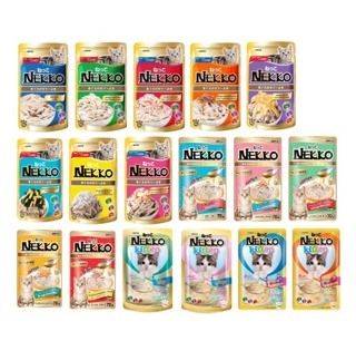 [เพาซ์nekko 1ซอง] อาหารแมวเปียกเน๊กโกะ nekko 70g/ซอง ((เลือกขนส่งได้นะคะ))