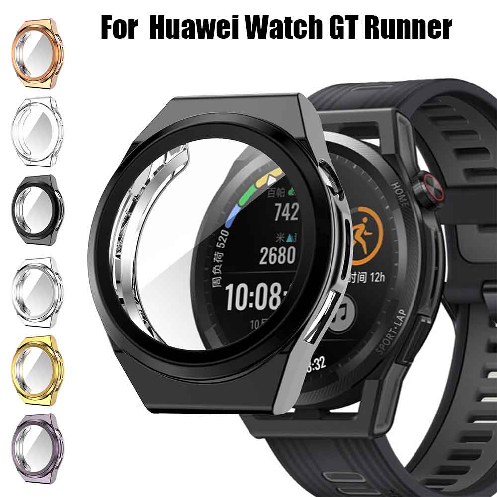 เคสป้องกัน สําหรับ Huawei Watch GT Runner Watch Cover TPU ป้องกันเต็มรูปแบบ เคส อุปกรณ์เสริมสมาร์ทวอทช์