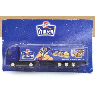 1/87 Trailer Ad Truck หัวลากสีน้ำเงิน รุ่น Benz Actros โฆษณา Prinzen Rolle (รถยาว 18 cm)